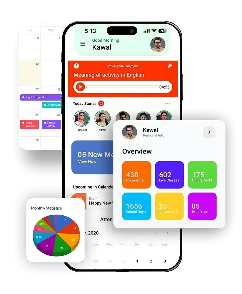xPayK school erp software class on